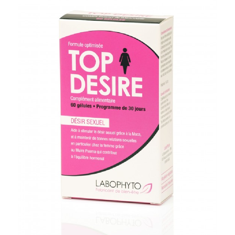 Aphrodisiaque Femme - TopDesire - Cure 1 mois