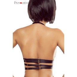 Soutien-Gorge Harnais Noir Ouvert